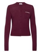 2Nd Vinny Tt - Soft Wool Blend Tops Knitwear Cardigans Burgundy 2NDDAY