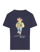 Polo Bear Cotton Jersey Tee Tops T-shirts Short-sleeved Blue Ralph Lau...