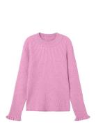 Nkfvianna Ls Slim Knit Tops Knitwear Pullovers Pink Name It