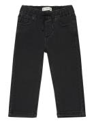 Drawstring Waist Jeans Bottoms Jeans Regular Jeans Black Mango