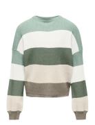 Kogsandy L/S Stripe Pullover Knt Noos Tops Knitwear Pullovers Green Ki...