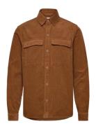 Utility Shirt Tops Overshirts Brown Revolution