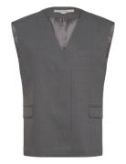 Boxy Waistcoat Vest Grey REMAIN Birger Christensen