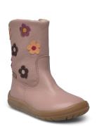 Boots - Flat - With Zipper Vinterstøvletter Pull On Pink ANGULUS