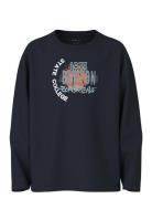 Nkmvictor Ls Rlx Top Tops T-shirts Long-sleeved T-shirts Navy Name It