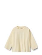 T-Shirt L/S Kax Tops T-shirts Long-sleeved T-shirts Beige Wheat