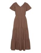 Dress Maxikjole Festkjole Brown Rosemunde