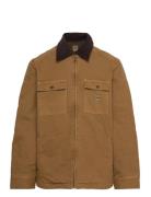 Quilted Workwear Jacket Vattert Jakke Brown Lee Jeans