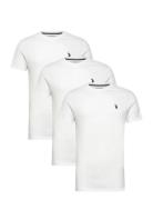 Uspa T-Shirt Arjun 3-Pack Tops T-shirts Short-sleeved White U.S. Polo ...