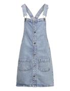 Short Denim Pinafore Dresses & Skirts Dresses Casual Dresses Sleeveles...