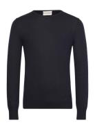 Bs Uranus Regular Fit Knitwear Tops Knitwear V-necks Navy Bruun & Sten...