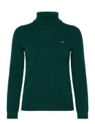 Extrafine Lambswool Blend Rollneck Tops Knitwear Turtleneck Green GANT