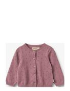 Knit Cardigan Maia Tops Knitwear Cardigans Pink Wheat