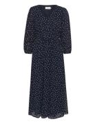 Kasally Dress Maxikjole Festkjole Navy Kaffe