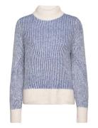 Ihkamara Ls Stripe4 Tops Knitwear Turtleneck Blue ICHI