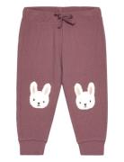 Trousers Waffle Patch At Knee Bottoms Sweatpants Red Lindex