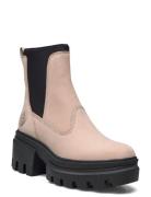 Everleigh Mid Chelsea Boot Pure Cashmere Shoes Chelsea Boots Beige Tim...