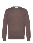 Bs Jupiter Regular Fit Knitwear Tops Knitwear Round Necks Brown Bruun ...