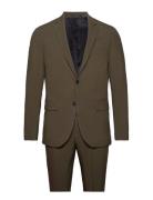 Plain Mens Suit Dress Green Lindbergh