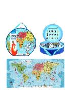 Our Big World Puzzle, 200 Pcs In A Suitcase. Where Does The Animals Li...