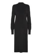 Vmmlim Ls Highneck Calf Dress Ga Knelang Kjole Black Vero Moda Materni...