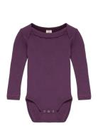 Body Ls Bodies Long-sleeved Purple Smallstuff