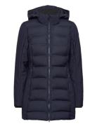 Woman Parka Light Hybrid Softshell Fôret Kåpe Navy CMP