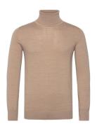 Bs Saturn Regular Fit Knitwear Tops Knitwear Turtlenecks Beige Bruun &...