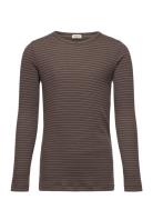 Tani Tops T-shirts Long-sleeved T-shirts Brown MarMar Copenhagen