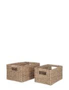 Ruth - Baskets, Seagrass, Natural, Set Of 2 Home Storage Storage Baske...