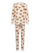 Pyjama Cinnamon Roll Pyjamas Sett Beige Lindex