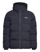 Hooded Boxy Puffer Jacket Fôret Jakke Navy Superdry Sport