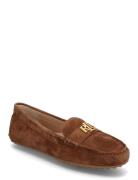 Barnsbury Suede Loafer Mokasiner Lave Sko Brown Lauren Ralph Lauren