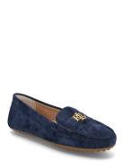 Barnsbury Suede Loafer Mokasiner Lave Sko Blue Lauren Ralph Lauren