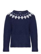 Wool Iceland Blouse Tops Knitwear Pullovers Blue Copenhagen Colors