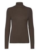 Lr-Ika Tops T-shirts & Tops Long-sleeved Brown Levete Room