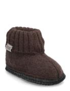 Slippers Wool Tøfler Innesko Brown Huttelihut