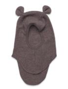 Balaclava Ears Wool Fleece Accessories Headwear Balaclava Brown Huttel...