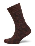 Oras Unikko Lingerie Socks Regular Socks Brown Marimekko