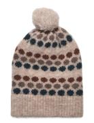 Star Dot Beanie Accessories Headwear Hats Beanie Beige Fliink