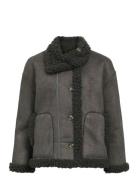 Objoaklyn Re Jacket 135 Vattert Jakke Grey Object