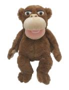 Monkey Hand Puppet 25 Cm. Toys Soft Toys Stuffed Animals Brown Magni T...