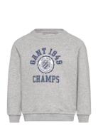 Gant 1949 Raglan C-Neck Tops Sweat-shirts & Hoodies Sweat-shirts Grey ...