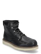 Jfwaldgate Moc Leather Boot Sn Støvletter Med Snøring Black Jack & J S