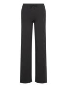 Everyday Straight Leg Pants Pyjamasbukser Pysjbukser Black Organic Bas...