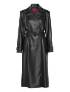 Malitta-1 Trench Coat Kåpe Black HUGO