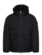 Rockie Utility Hooded Jacket Fôret Jakke Black Tommy Hilfiger