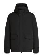 Rockie Down Hooded Jacket Ullfrakk Frakk Black Tommy Hilfiger