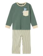 Nmmrade Night Set Pyjamas Sett Green Name It