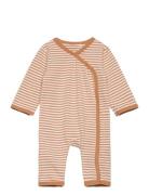 Jumpsuit Y/D Stripe Langermet Bodysuit Brown Fixoni